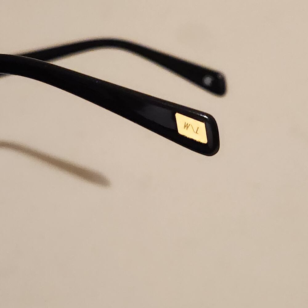 Westward Leaning Eclipse 3 Oval Black Frame Gold Rim Designer Luxury Sunglasses - Picture 5 of 10